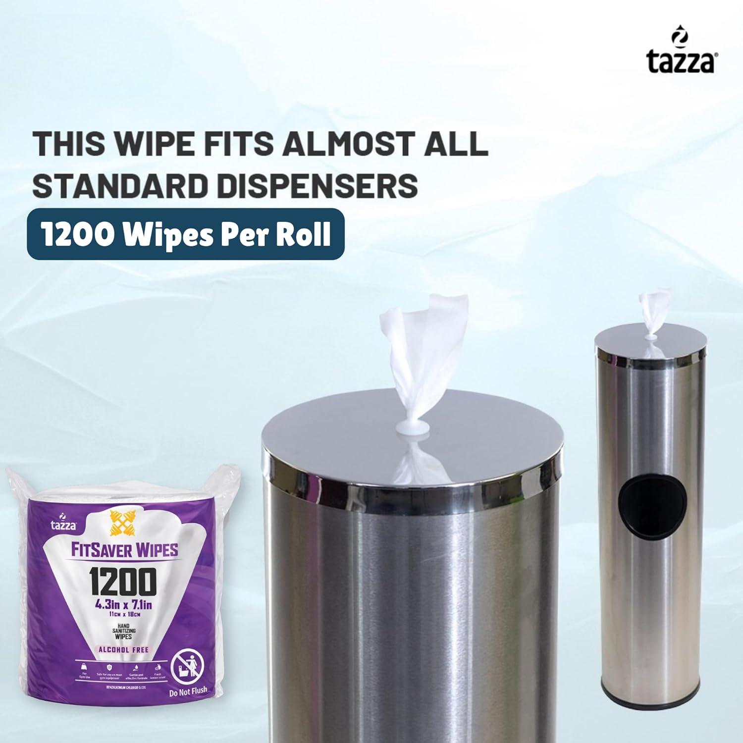 image:imageTazza TAZZAWP1200 Wet Wipes Bulk 4 x 1200 Ct Durable PreSaturated Cleaning Gym Equip Wipes 1 penny a wipe