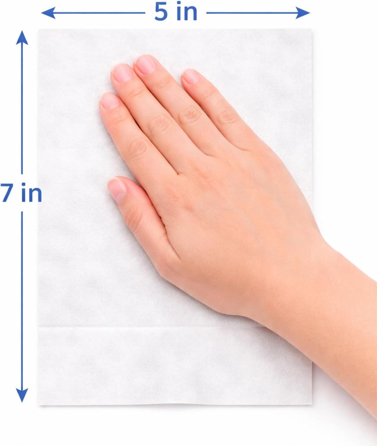 image:imageWet Wipes Alcohol Free 4 Rolls 1500 Wipes per Roll Disposable Cleaning Multi Surface Disinfectant Wipes Bulk Non Alcohol Hands Surface Cleaning Wipes 6000 total
