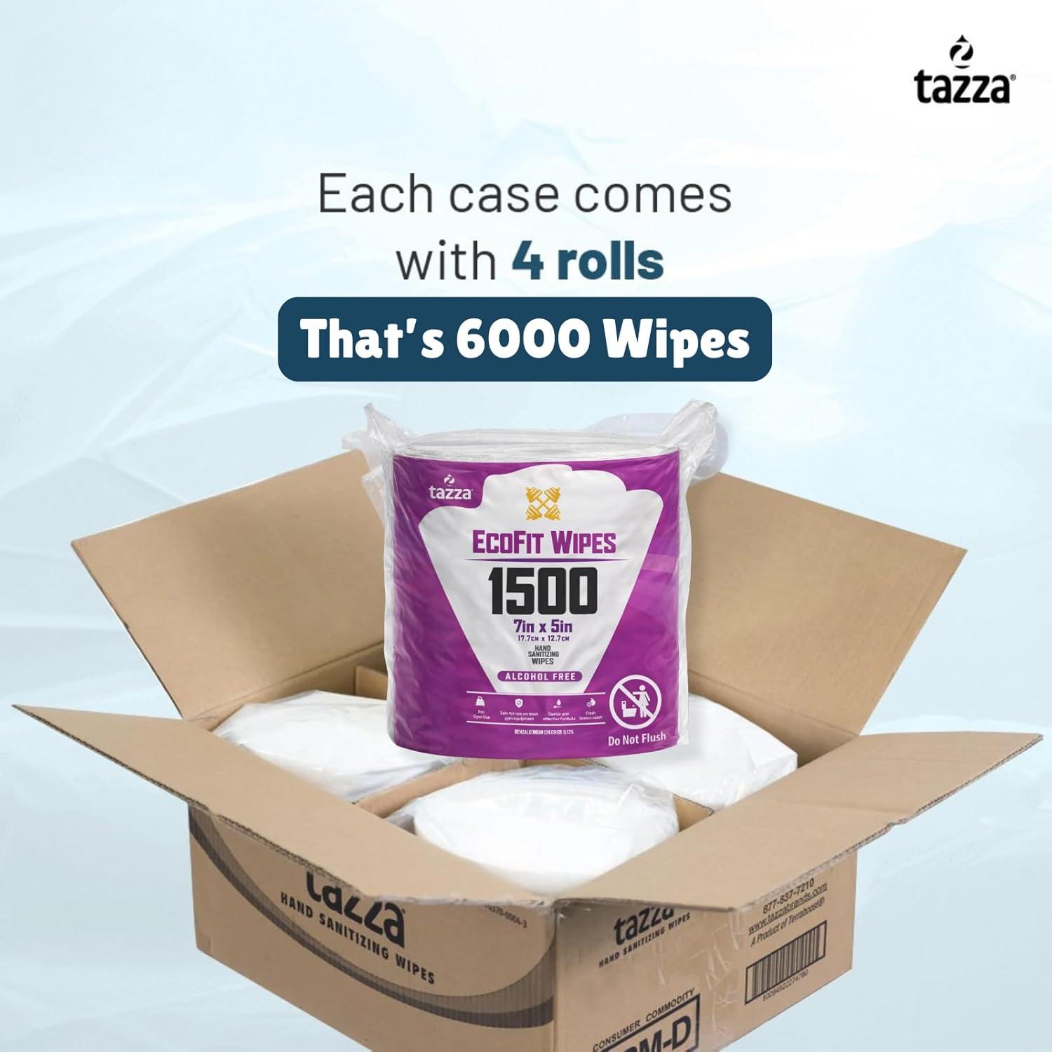 image:imageWet Wipes Alcohol Free 4 Rolls 1500 Wipes per Roll Disposable Cleaning Multi Surface Disinfectant Wipes Bulk Non Alcohol Hands Surface Cleaning Wipes 6000 total