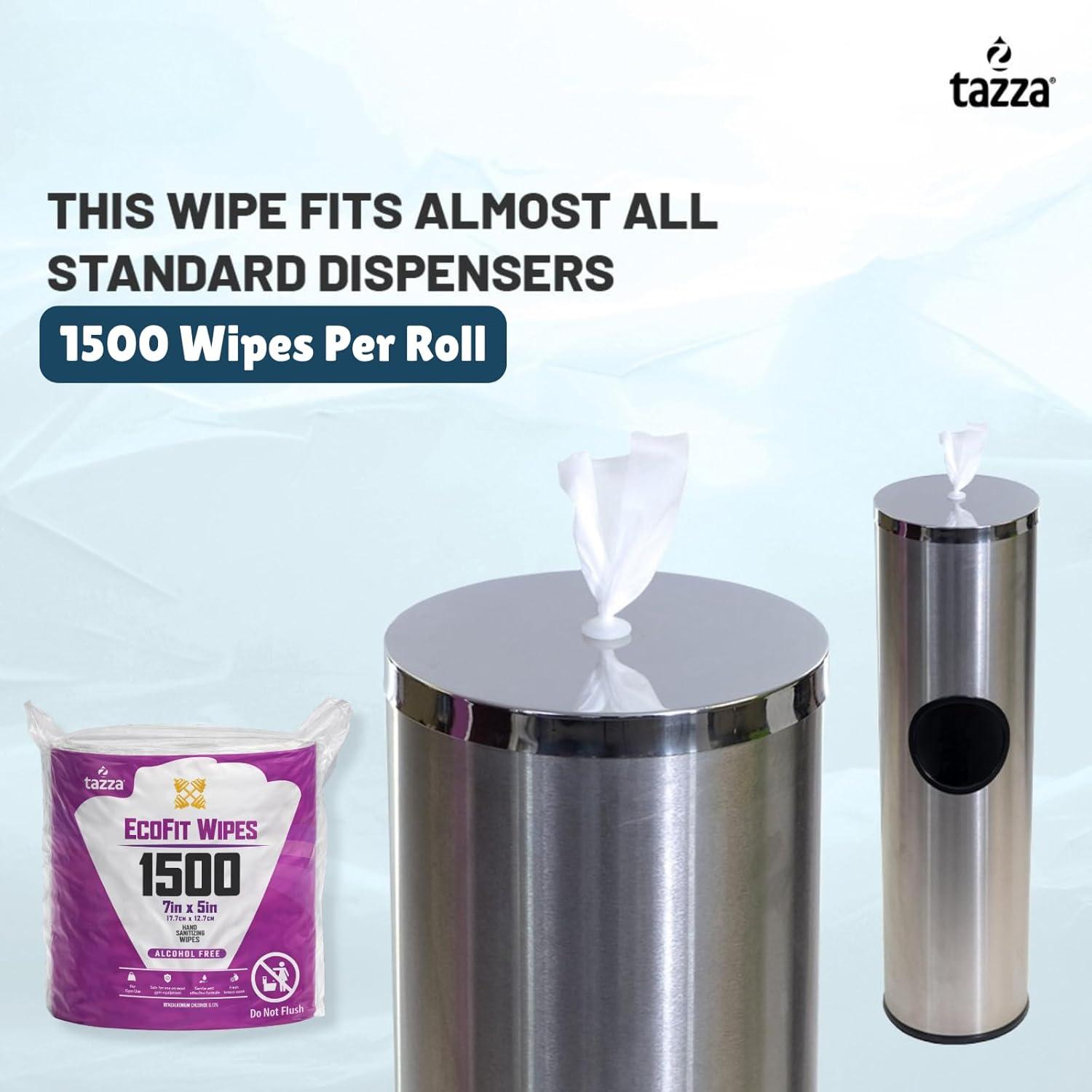 image:imageWet Wipes Alcohol Free 4 Rolls 1500 Wipes per Roll Disposable Cleaning Multi Surface Disinfectant Wipes Bulk Non Alcohol Hands Surface Cleaning Wipes 6000 total