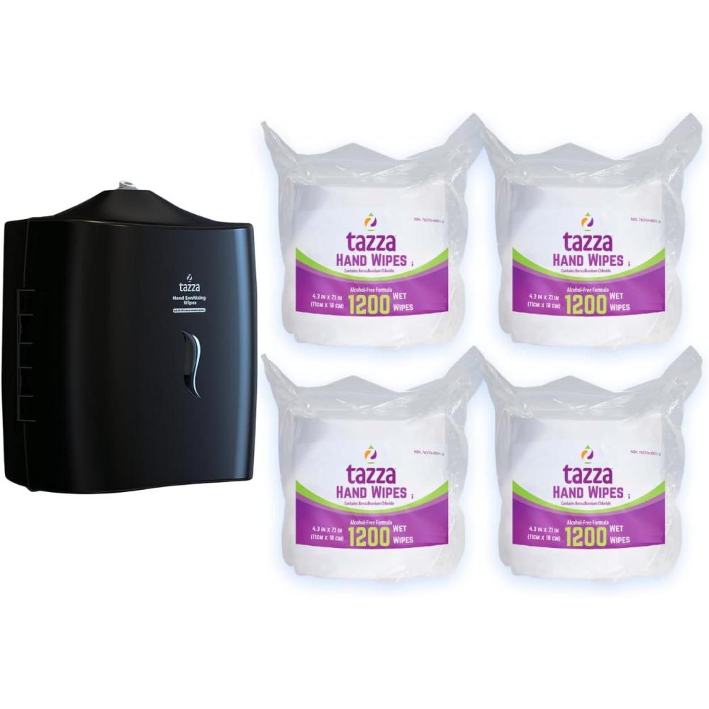 image:imageBlack Wall Mounted wipe dispenser PLUS our 1 wipe 4  1200 Count 4800 total