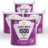 image:imageWet Wipes Alcohol Free  4 Rolls 1500 Wipes per Roll  Disposable Cleaning Multi Surface Disinfectant Wipes Bulk  Non Alcohol Hands Surface Cleaning Wipes 6000 total