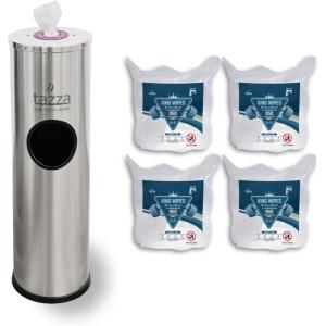 Tazza Stainless steel wipe dispenser PLUS our #1 wipe 4 * 950 Count (3800 total)